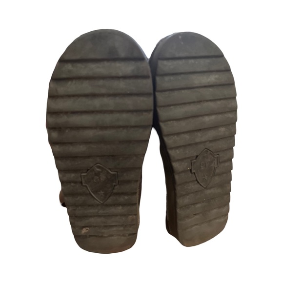 Crown Vintage Girls Mini Faux Fur Metallic Star Suede Ankle Boots size 5 - Picture 2 of 4